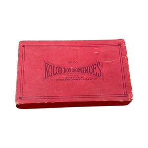 Vintage Kolor Dot Dominoes No. 60 - The Embossing Company Albany, NY, Circa 1930